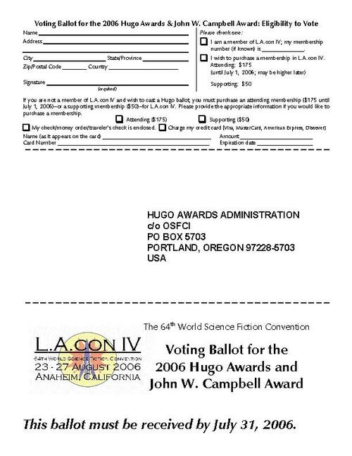 Hugo Ballot